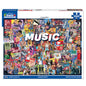 White Mountain 1000 Piece Jigsaw Puzzle Rock Pop Legends Collage, Music