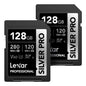 Lexar 256GB Silver SD Memory Card, 225MB/s Read, 4K, V30, U3, UHS-I