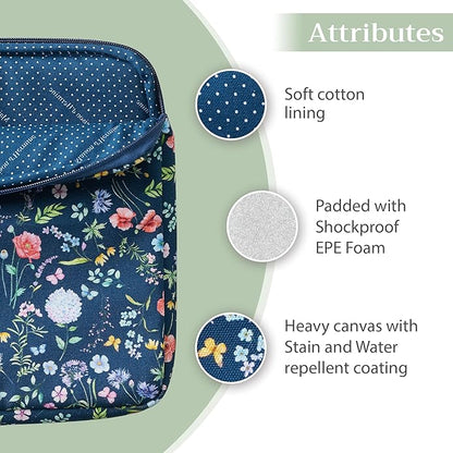 Maison d'Hermine Laptop bag with front pocket Stain and water repellent Cotton canvas