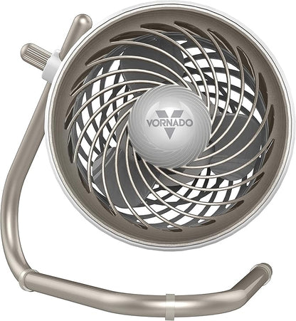 Vornado Pivot Personal Air Circulator Fan, 6-inch, Quiet Portable Travel Fan, 3 Speeds, Champagne