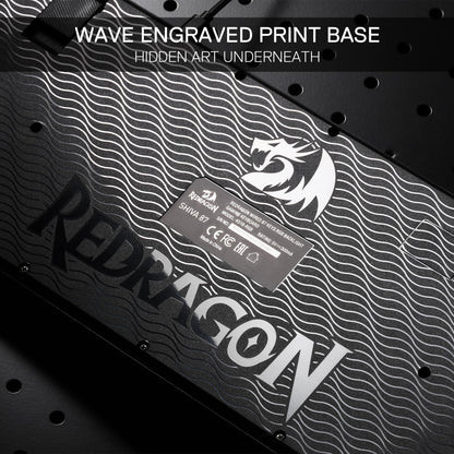 Redragon K516 Shiva TKL Wired RGB Membrane Gaming Keyboard, 87 Keys Mechanical-Feel Keyboard w/Smooth Linear Switch, On-Board Macro & Dedicated Multimedia Keys, 16.8M RGB Backlit, Software Supported