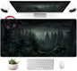 Anime Crow Kawaii Desk Mat Cute Retro Floral Mouse Pad Gaming Desk Pad XXL Large Desk Matt for Desktop Computer Mousepad, Laptop Keyboard Mouse Mat Office Decor Accessories for Women, 31.5x15.75 in