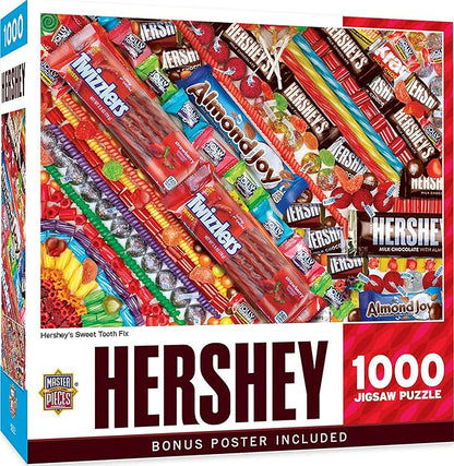 MasterPieces 1000 Piece Jigsaw Puzzle for Adults, Family, Or Youth - Hershey's Sweet Tooth Fix - 19.25"x26.75"
