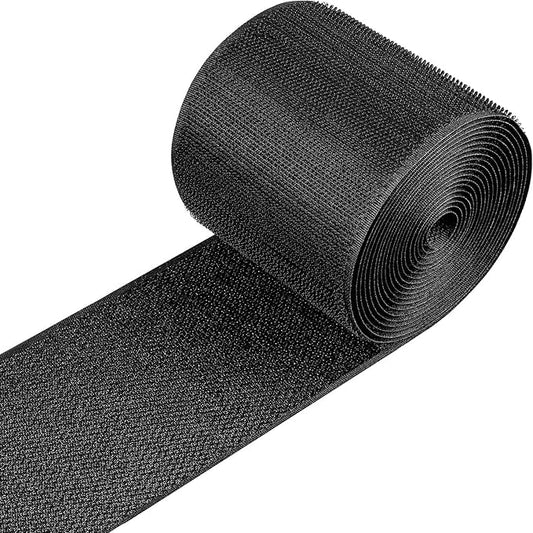 Cable Floor Strip Cord Cover Grip Floor Cable Protector Carpet Cable Management, Hold Cords in Place, Keep Cables Organized, Protect Cords and Prevent a Trip Hazard, 3 Inch x 10 Feet (10 Feet, Black)