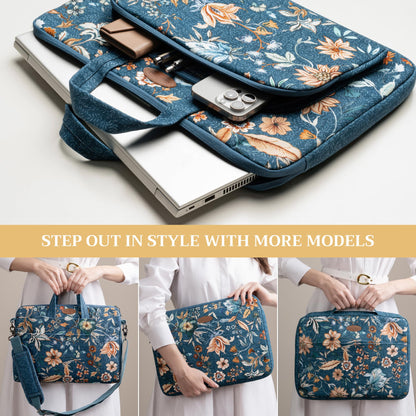 Maison d' Hermine Laptop Bag with Front Pocket Upto 15.5 inch Laptop Tablet