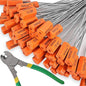1200 Pieces Security Cable Seals, Metal Number Security Tags for Truck, Trailers, Cargo, Containers, Vans, Oil Tank, Milk Vehicle (Orange, 1200 Pack)