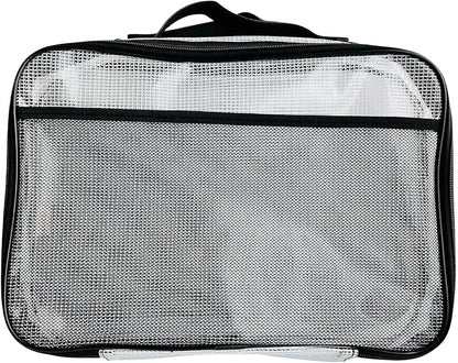 4PC Large Mesh Storage Bag for Board Games, Puzzles, Toys, Supplies, Zippered Bags for Organization Compatible with Legos and Doll Storage (4pc Mesh Bags)