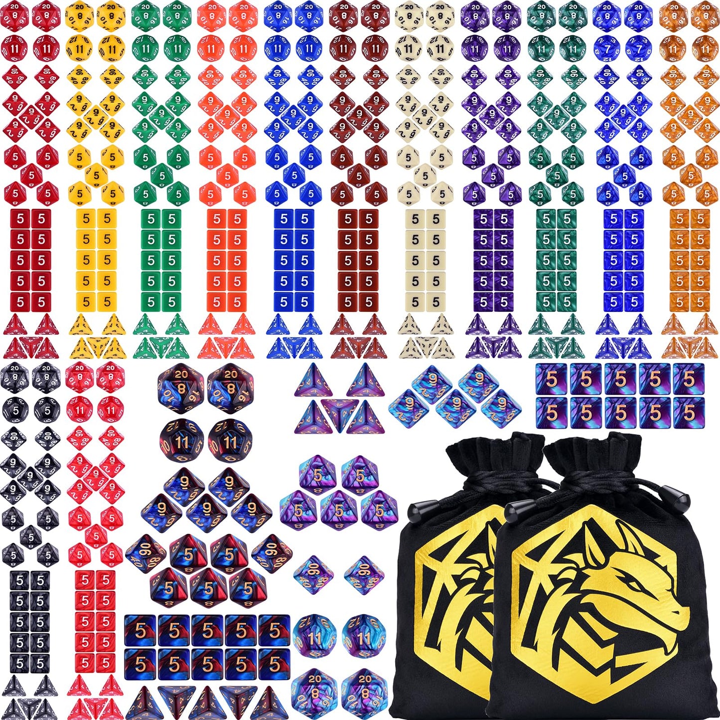 Amiven Extended Dice RPG Set