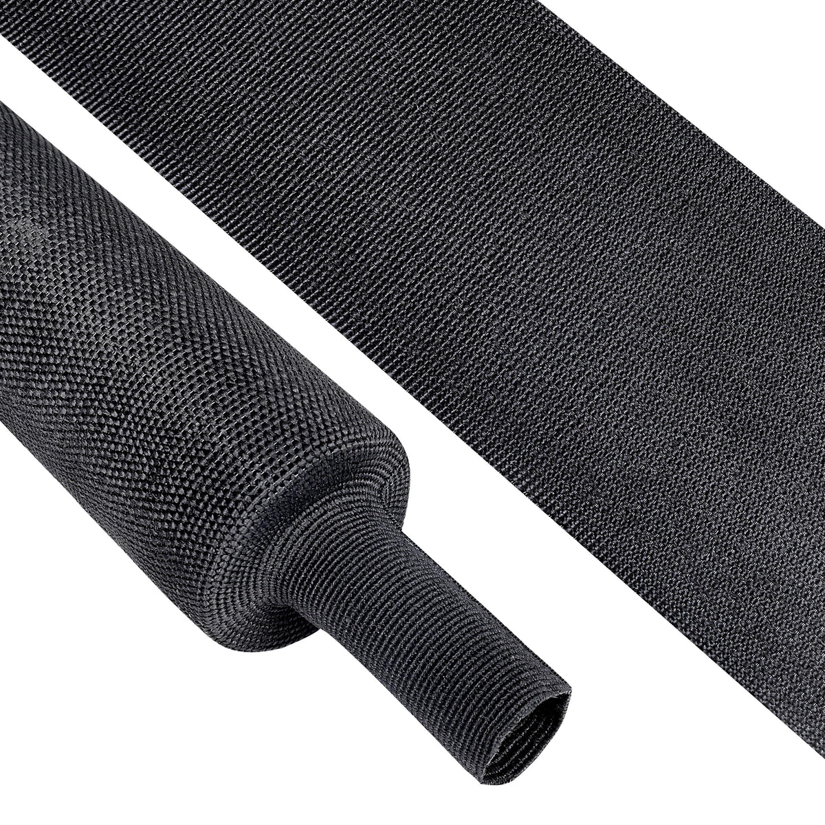 BuyUneed 2:1 Ratio Heat Shrinkable Braided Wiring Sleeving 3/4" ID-46ft