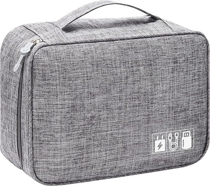 VOCUS Electronics Organizer Travel Cable Organizer Bag for Electronics Accessories, Portable Tech Carring Large Storage Case for Charger, Cord, Power Bank, Hardware