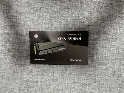 500GB PS5 SSD with Heatsink PCIe Gen4 NVMe M.2 Gaming SSD, 7400MB/s Read, 1GB DRAM Cache, 3D TLC | Internal Solid State Drive Compatible with PS5 & PC(EN855)