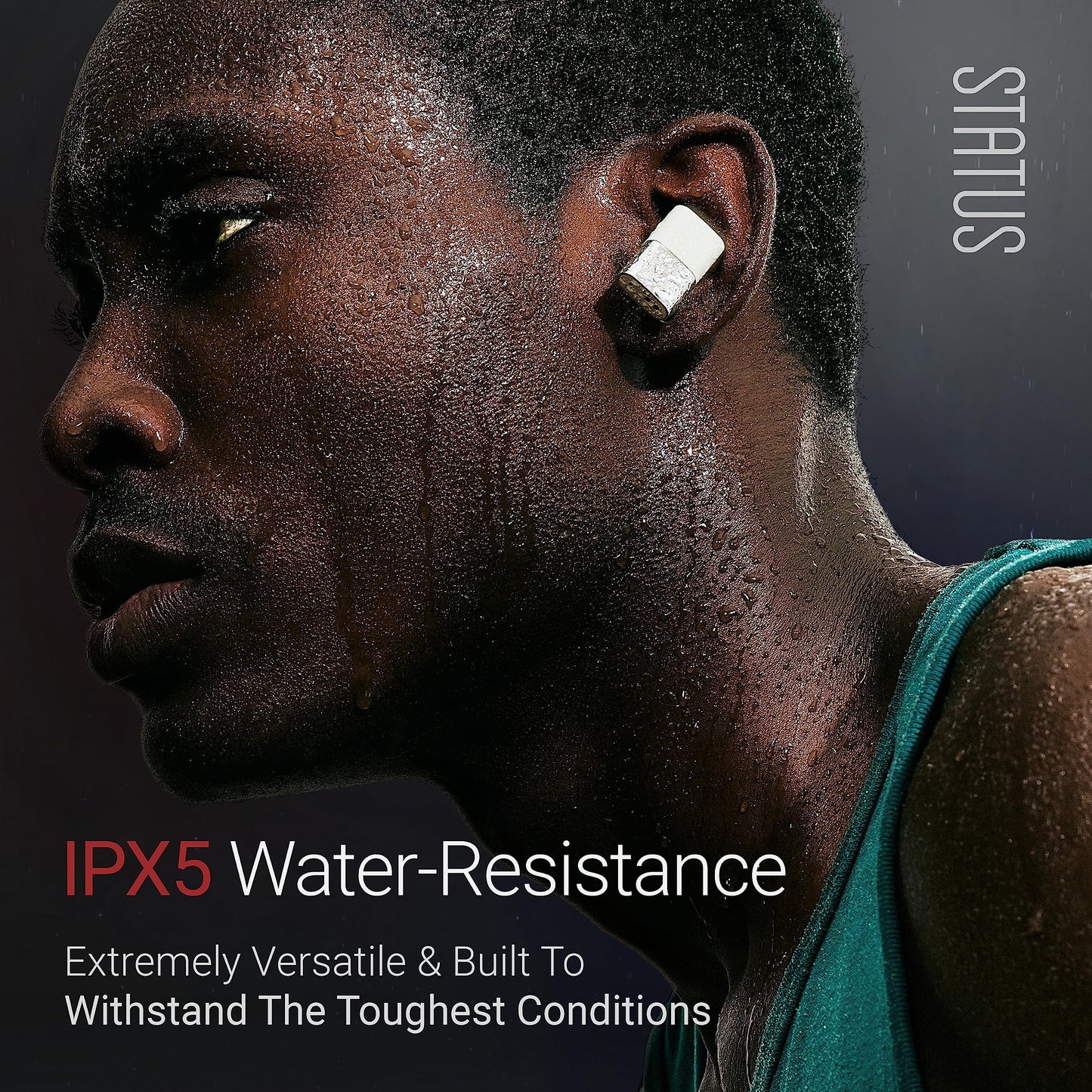 Status Audio Between 3ANC Bone Wireless Earbuds - Triple Driver - Active Noise Cancelling - 6X Microphones - Transparency Mode - 8H Playtime - Bluetooth 5.2. - IPX5