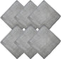 WHOOSH! Microfiber Cleaning Cloth, 6 Pack, Glasses and Screen Cleaning Cloth, Suitable for Car Screen, Computer, Laptop, iPad, MacBook, Smart Phone, Monitor, Eyeglasses, Watches (6 x 6 Inch), Grey