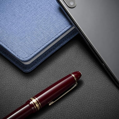 Nekmit Leather Desk Blotter Pad 17 x 12 Inches, Flat, Non-Slip, Waterproof, Black