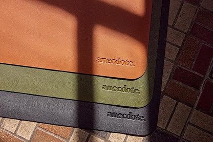 ANECDOTE Vegan Leather Desk Pad - 23.6"x17" Desk Mat for Your Office. This Quality Large Mouse Pad has Chic Elegance, Professional Look & Satisfying Touch - The Perfect Leather Mouse Pad for You!