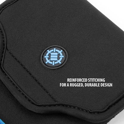 ENHANCE Bluetooth Keyboard Sleeve Case for Logitech K810, Anker, Apple Magic Keyboard (up to 11.5 Inches) with Neoprene Construction, Wireless Mouse Storage & Cable and Charger Pouch